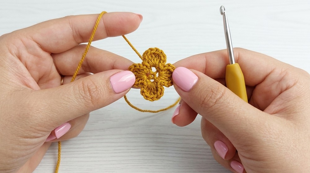How to crochet lavender bag charm