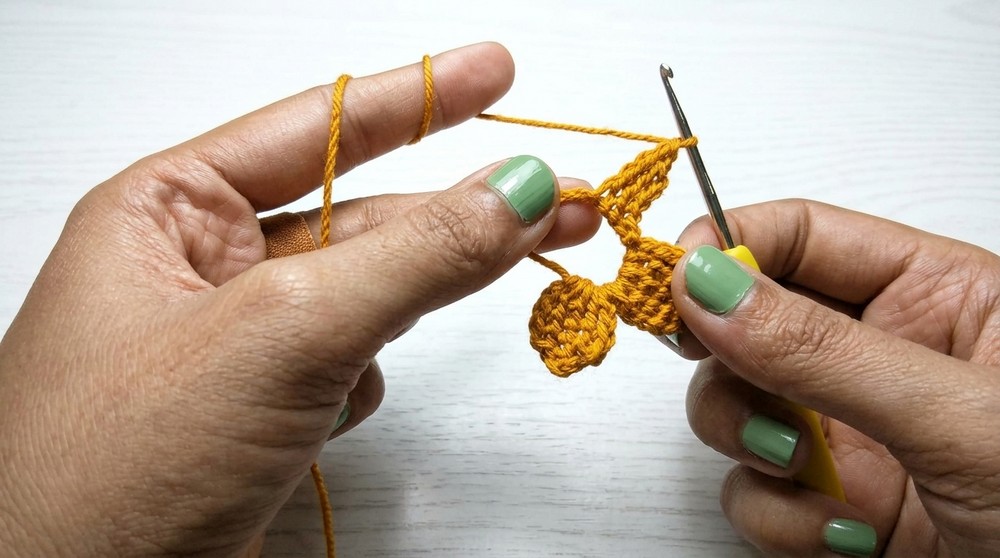 Sakura flower crochet