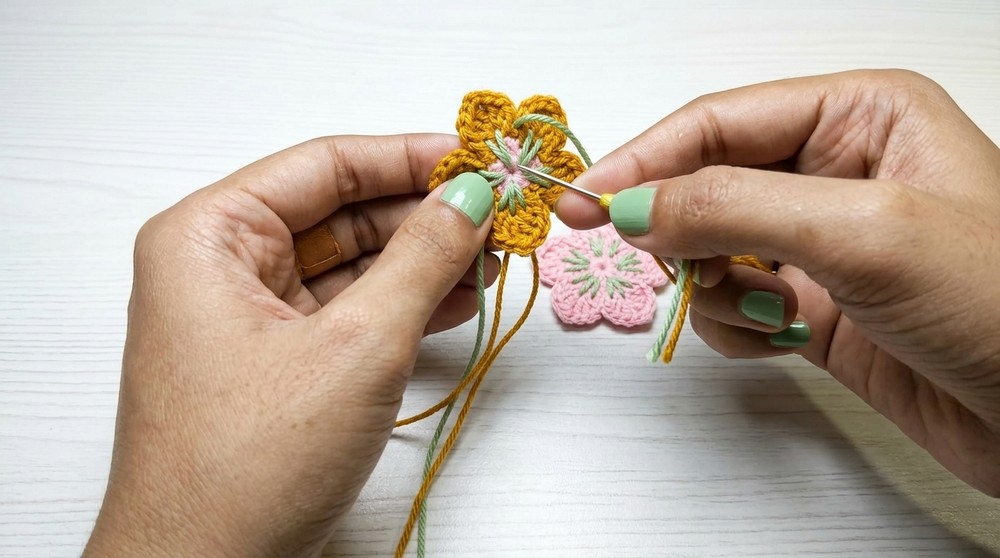 Sakura flower crochet