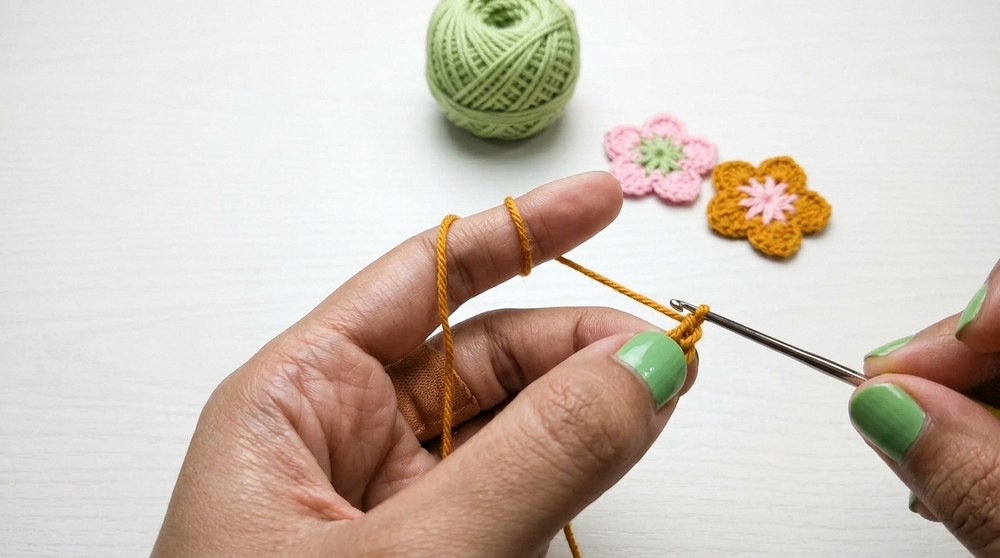 Sakura flower crochet
