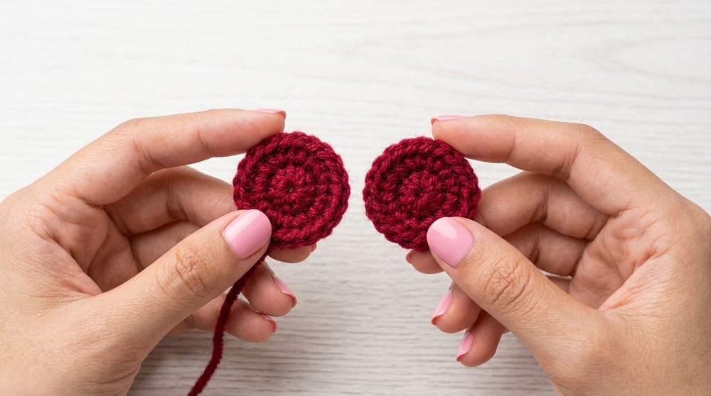 Crochet Daisy Keychain