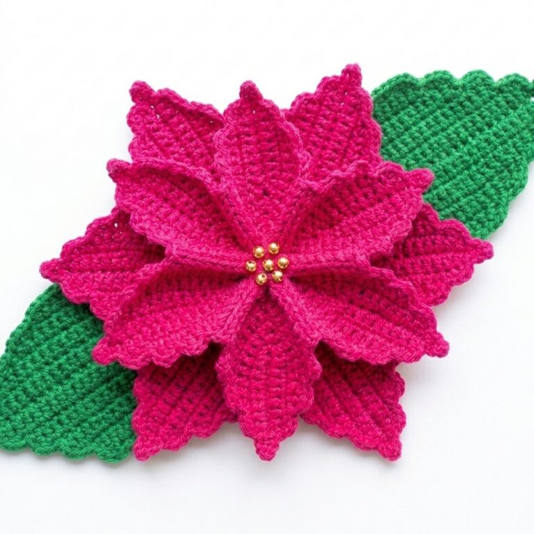 Christmas Flower in Crochet 9