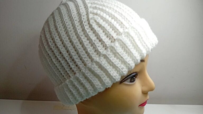 Cozy Crochet Hat With Wedges Pattern 2