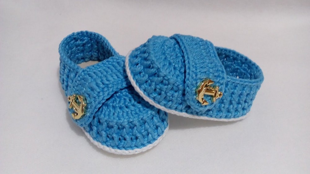 Crochet Baby Booties For Boys Pattern 2