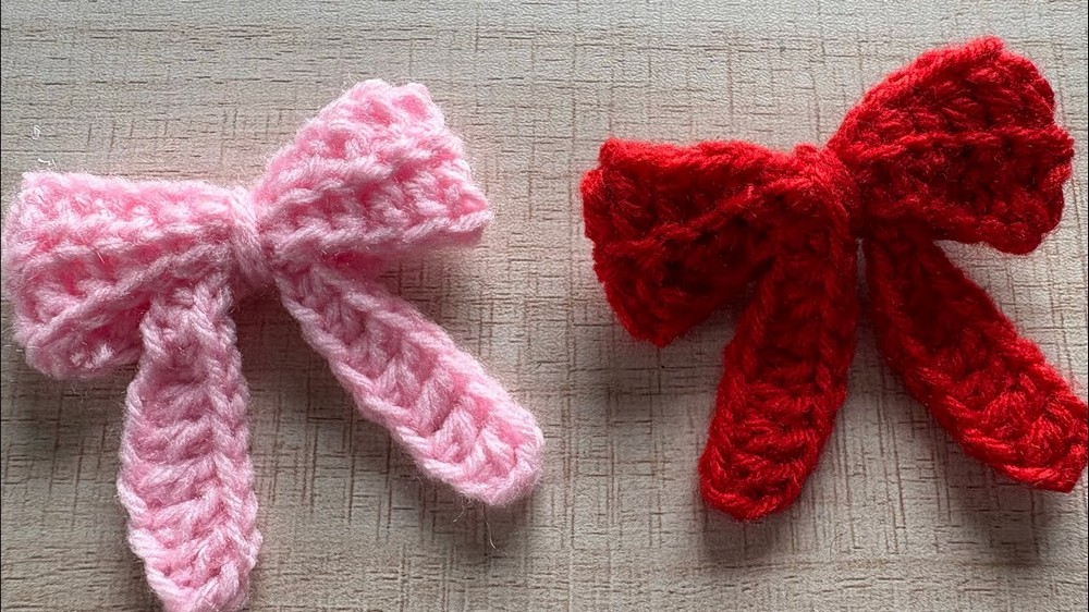 Crochet Bow Hairclip Pattern 2