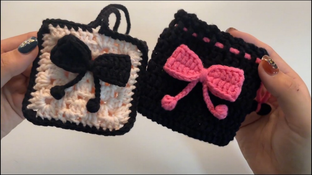 Crochet Bow Pouch Tutorial 2