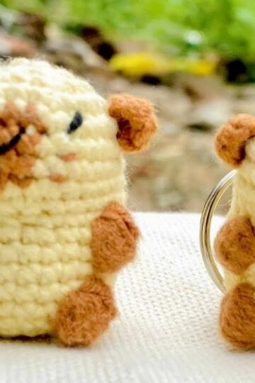 Crochet Capybara keychain Pattern 2