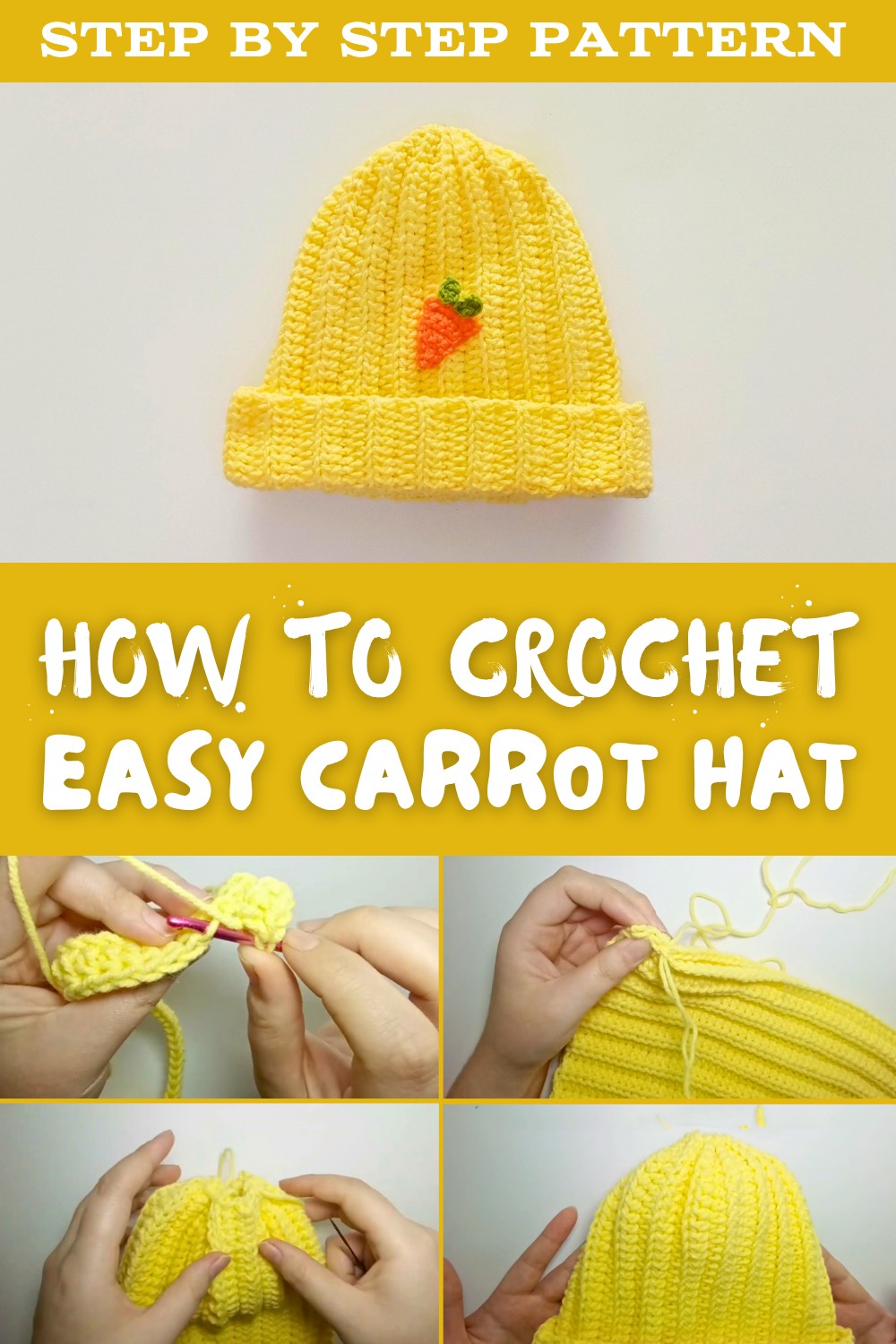Crochet Carrot Hat Pattern