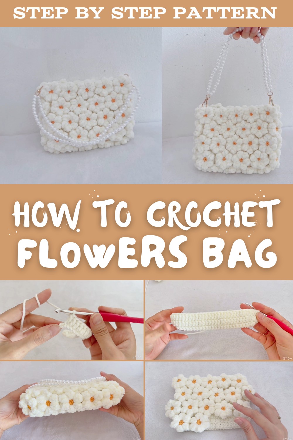 Crochet Flowers Bag Pattern