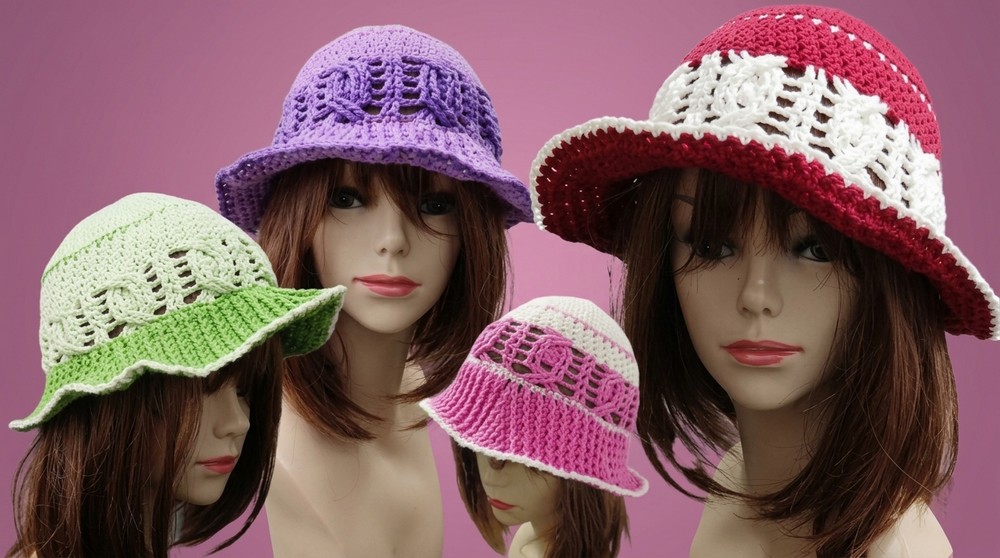 Crochet Lace Bucket Hat Pattern 2