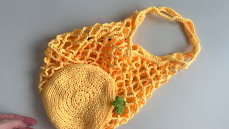 Crochet Lemon Net Bag Pattern 8