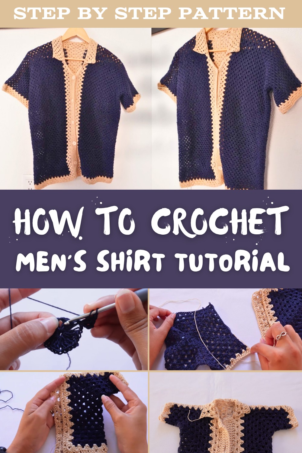 Crochet Men's Shirt Tutorial