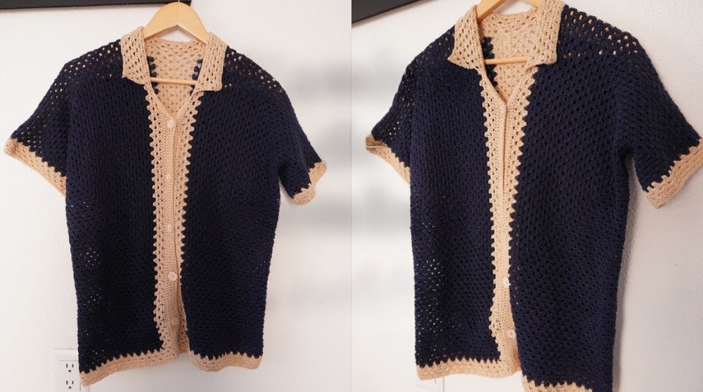 Crochet Men's Shirt Tutorial 2