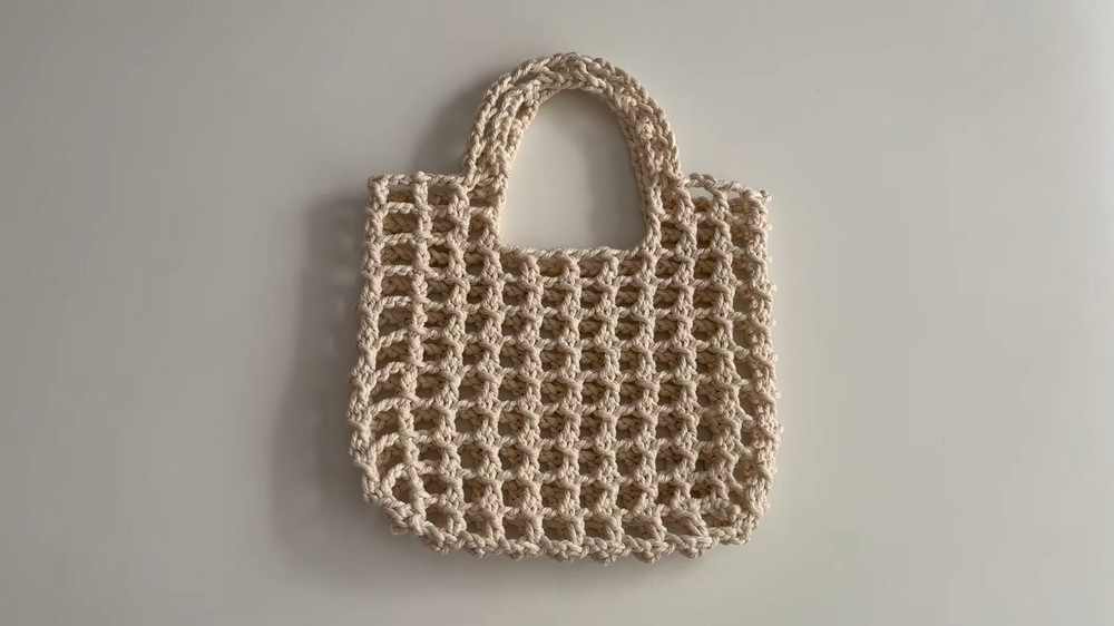 Crochet Mesh Tote Bag Pattern 2