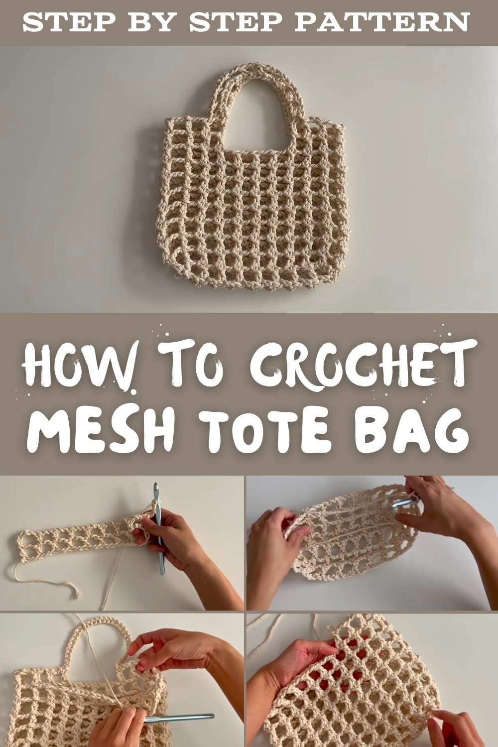 Crochet Mesh Tote Bag Pattern