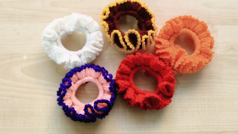 Crochet Scrunchie Tutorial 3