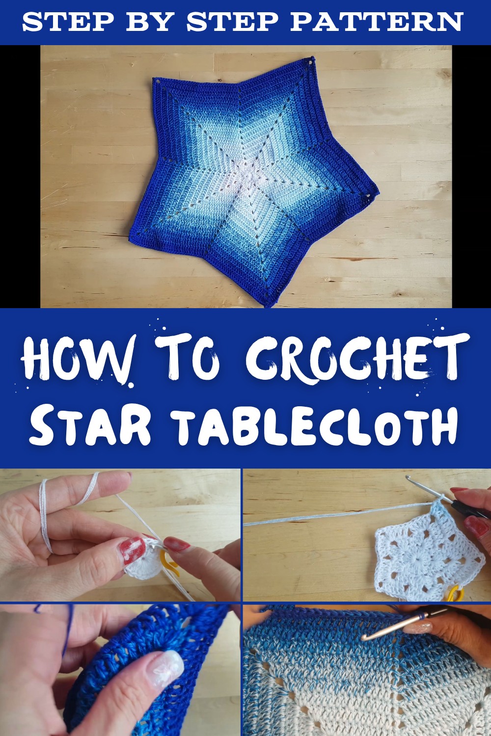 Crochet Star Tablecloth Pattern