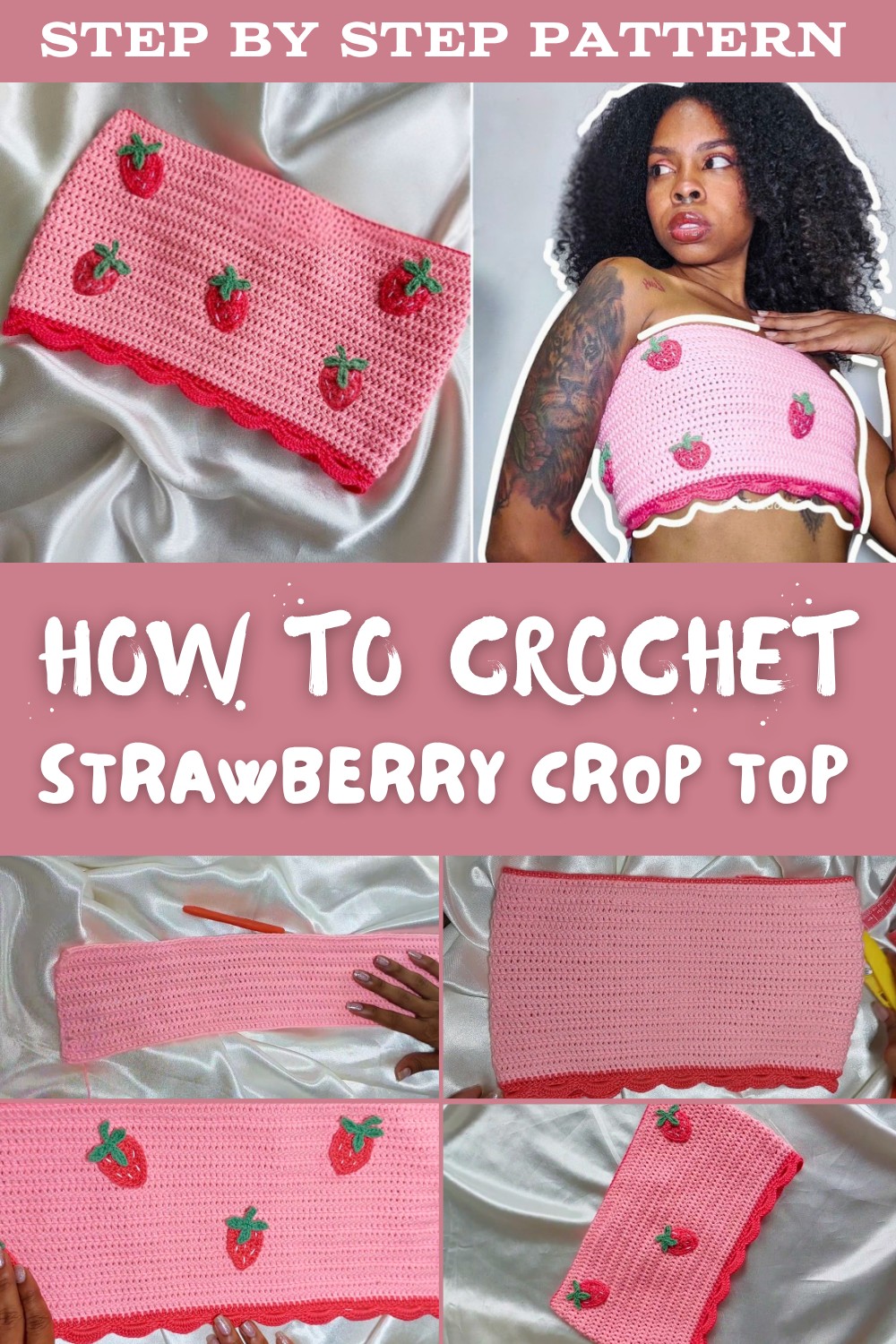 Crochet Strawberry Crop Top Pattern