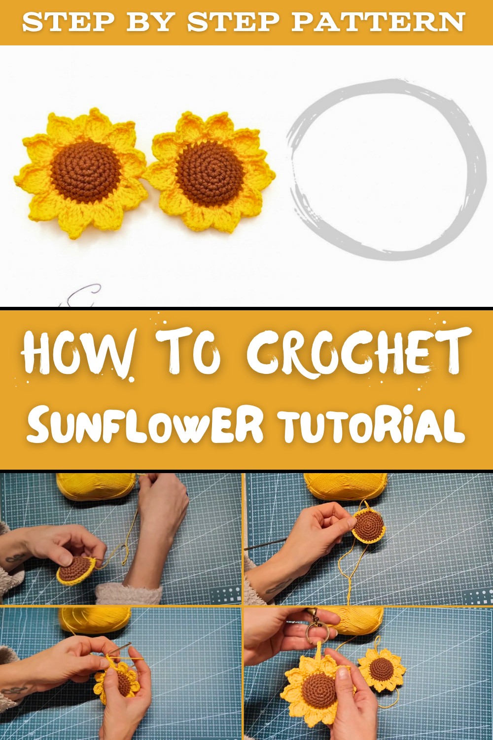 Crochet Sunflower Tutorial