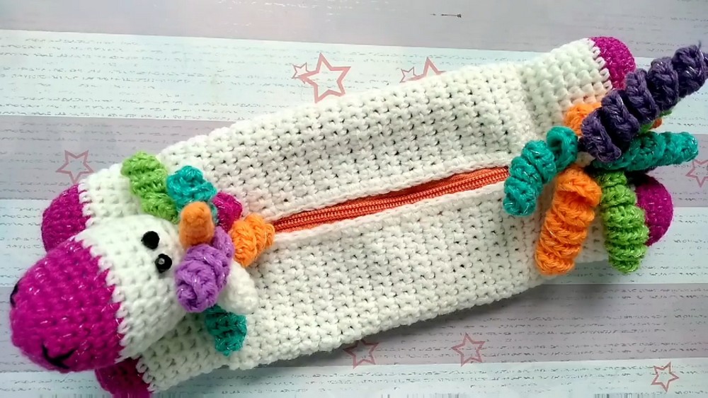Crochet Unicorn Coin Purse Tutorial 2
