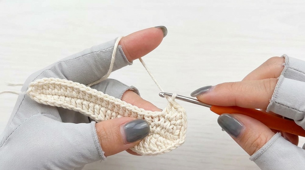 crochet magnolia flower