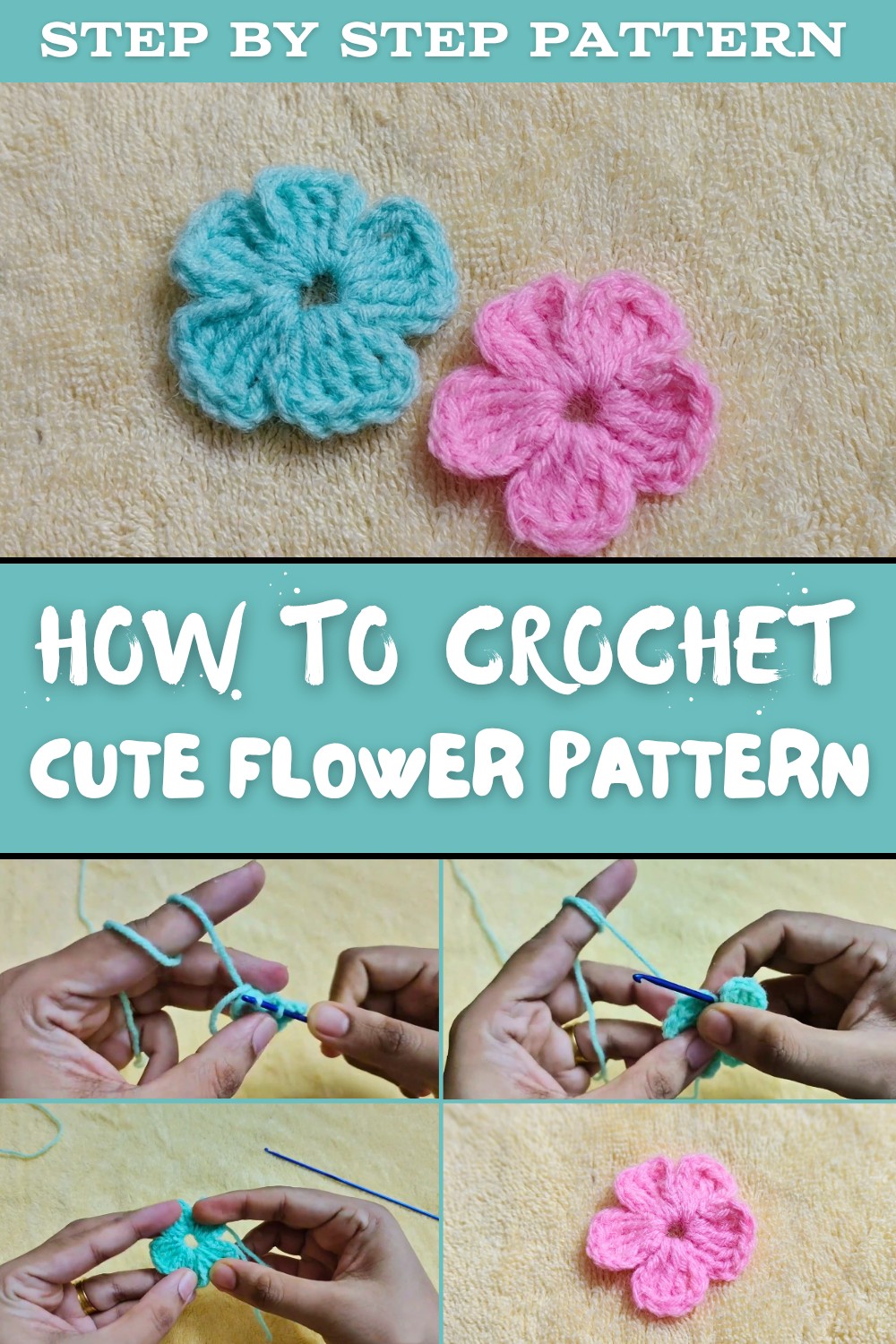 Cute Crochet Flower Pattern