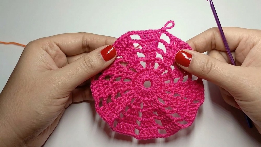 Doily crochet tutorial 4