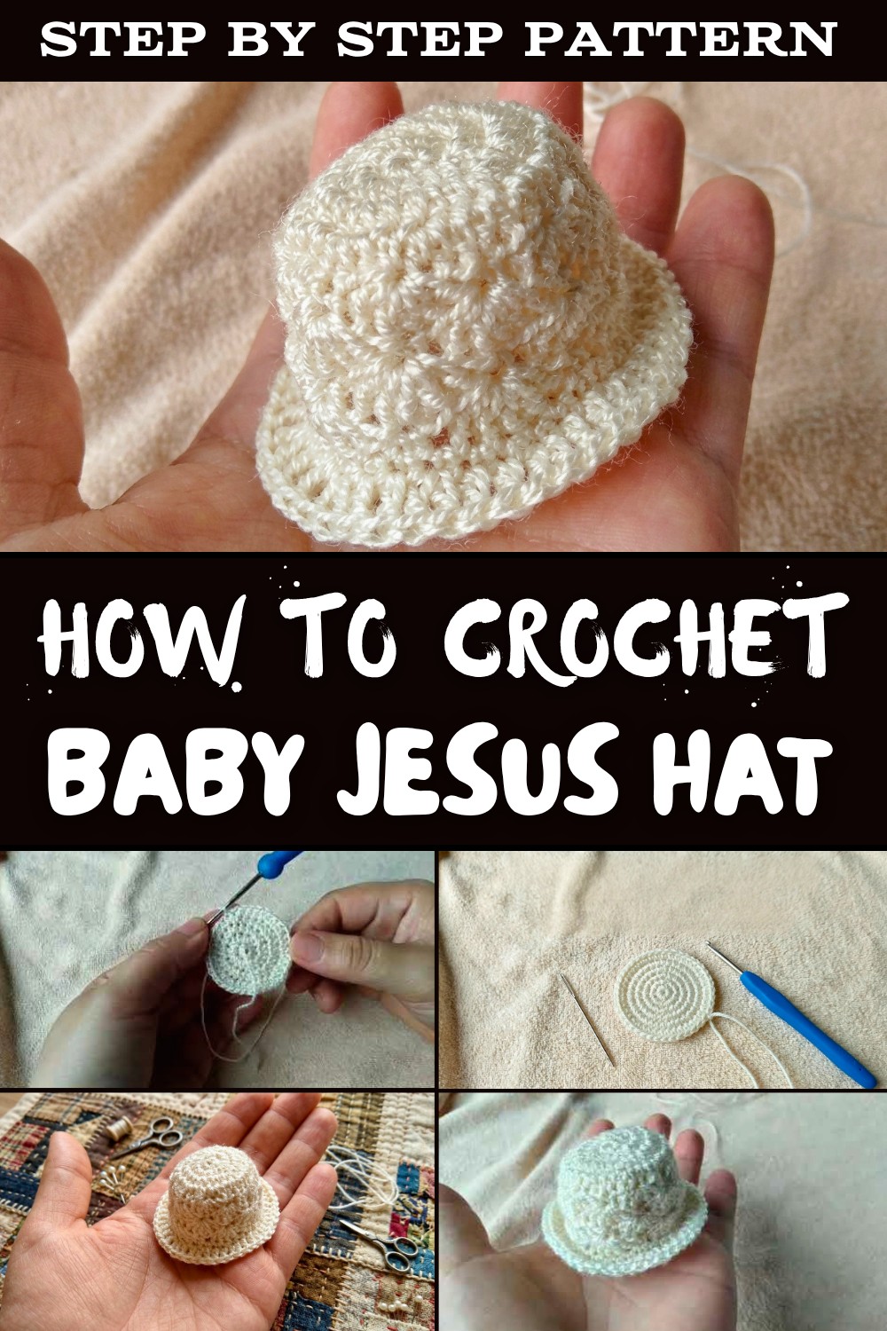 Easy Crochet Baby Jesus Hat Pattern