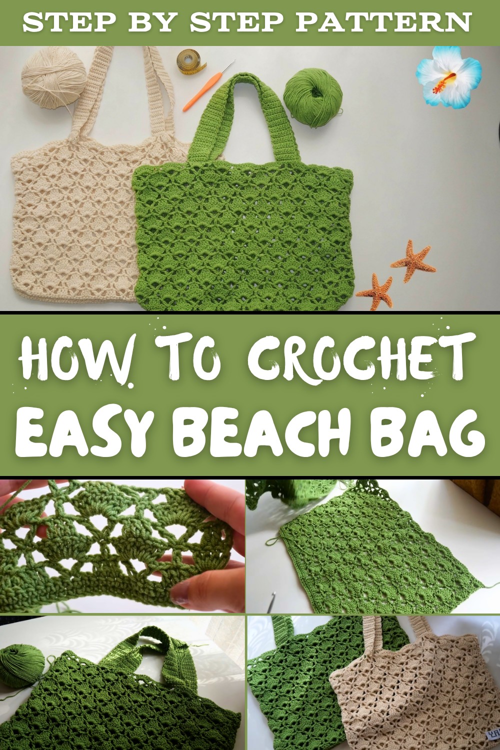 Easy Crochet Beach Bag Tutorial