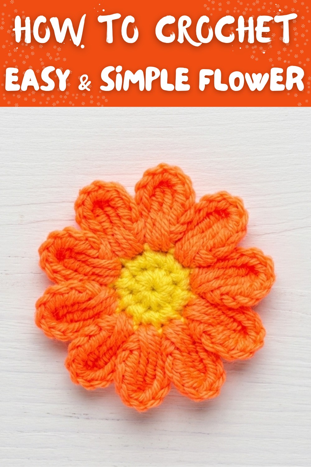 Easy Crochet Flower Tutorial