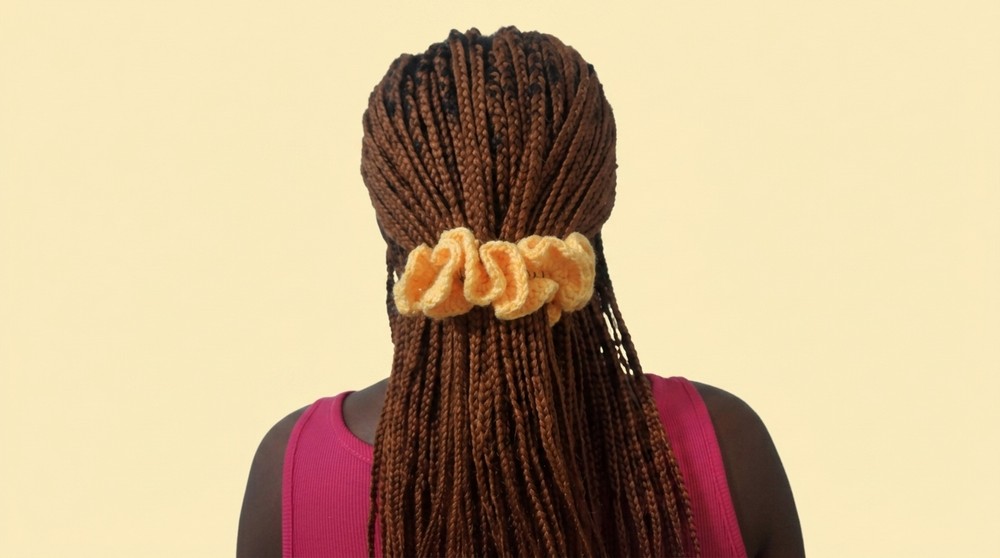 Easy Crochet Scrunchie Tutorial 2
