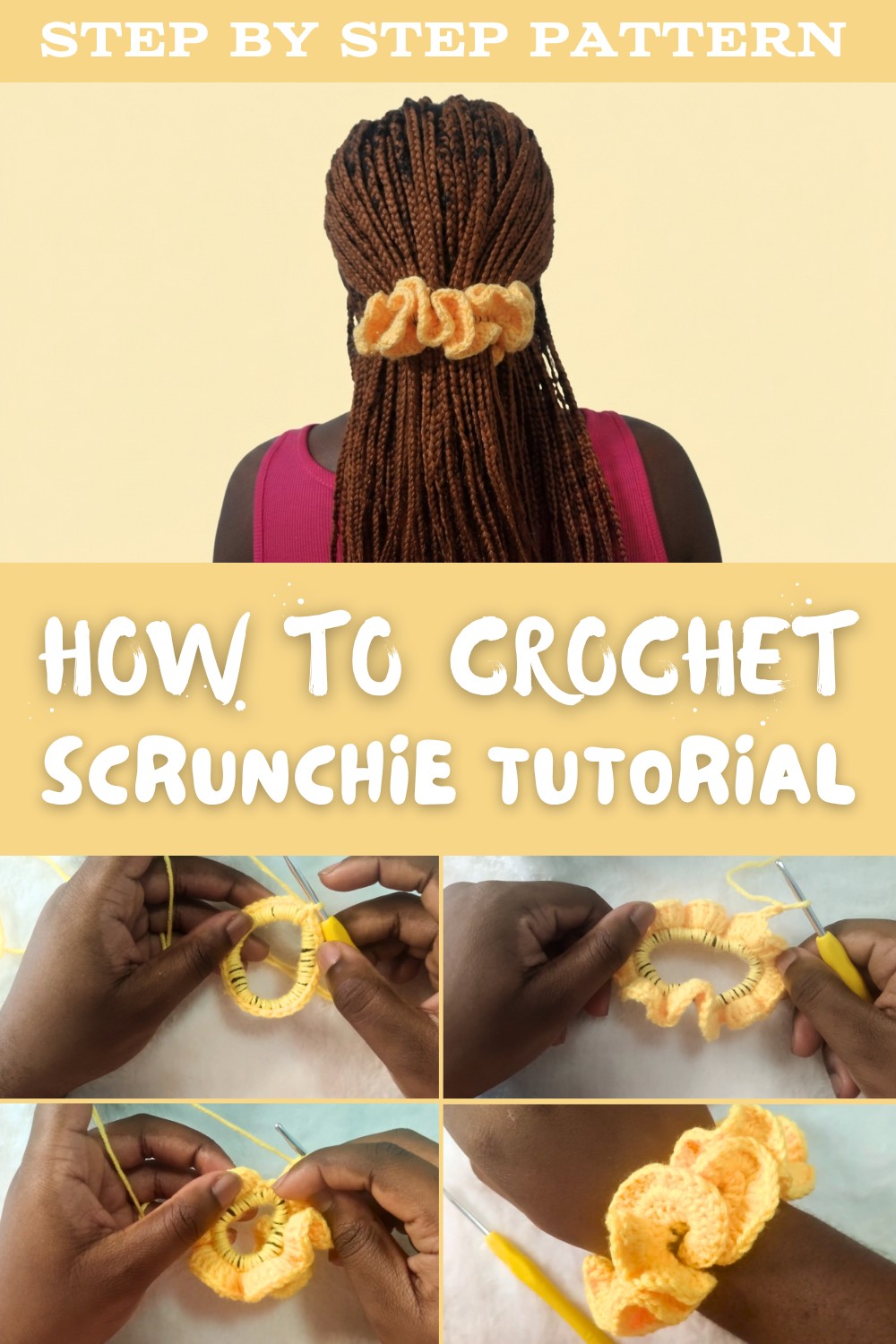 Easy Crochet Scrunchie Tutorial