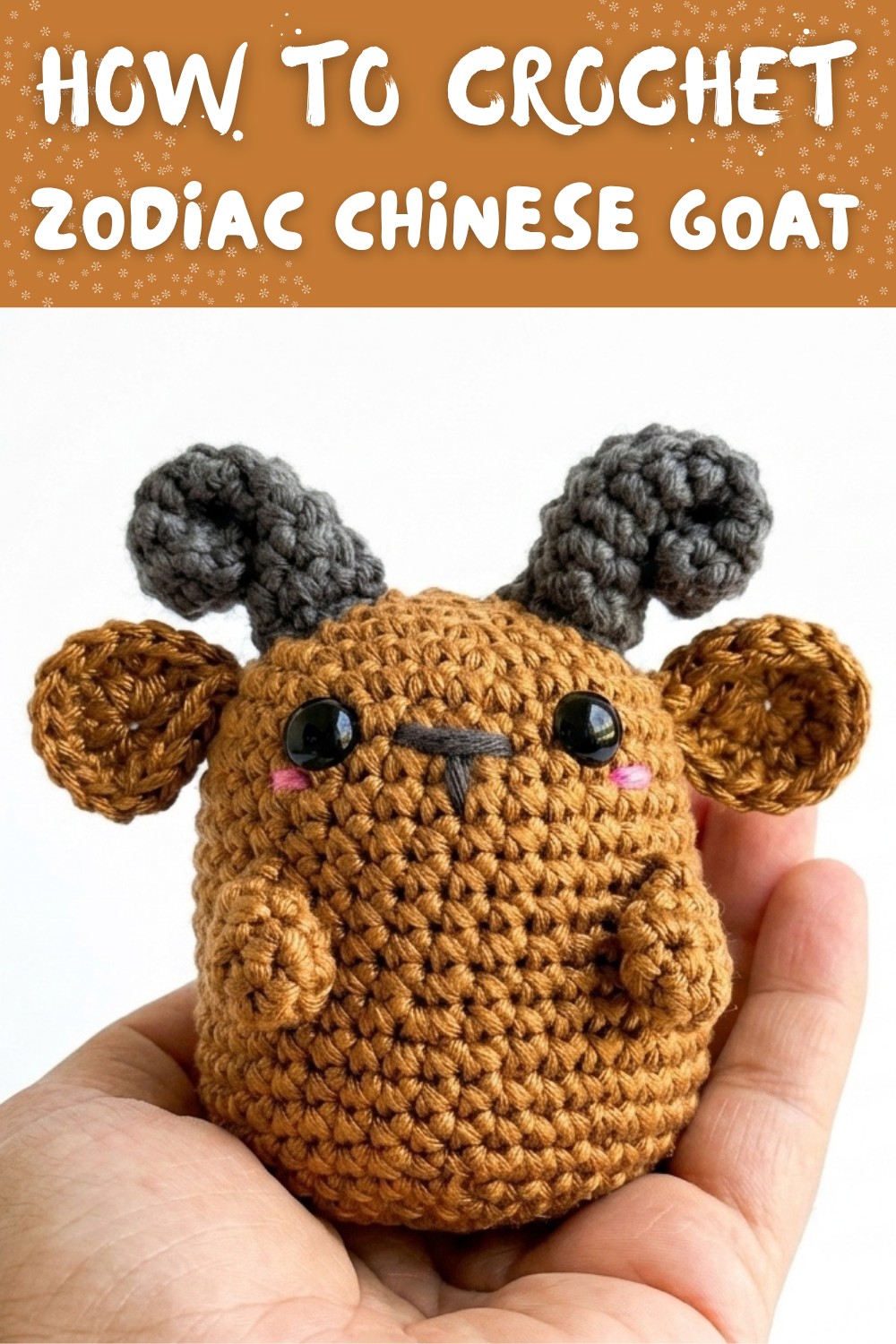 Easy Zodiac Chinese Goat Amigurumi Crochet Pattern Free Tutorial.