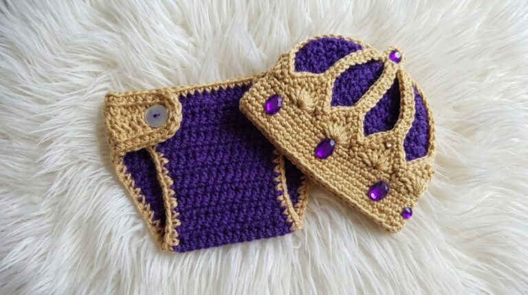 How To Crochet Crown Baby Beanie 2