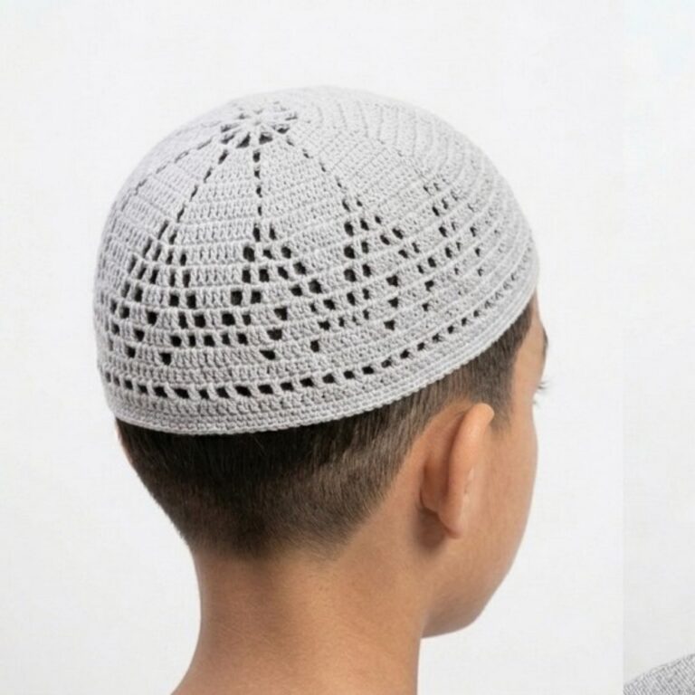 How To Crochet Muslim Prayer Cap Subtitle Available 10