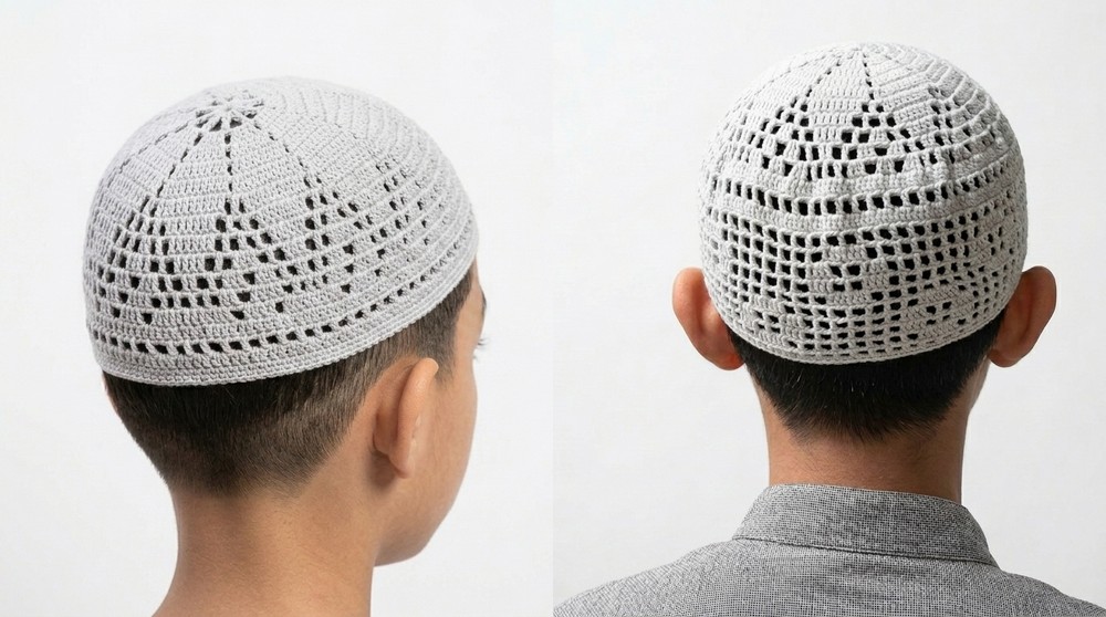 How To Crochet Muslim Prayer Cap Subtitle Available 2