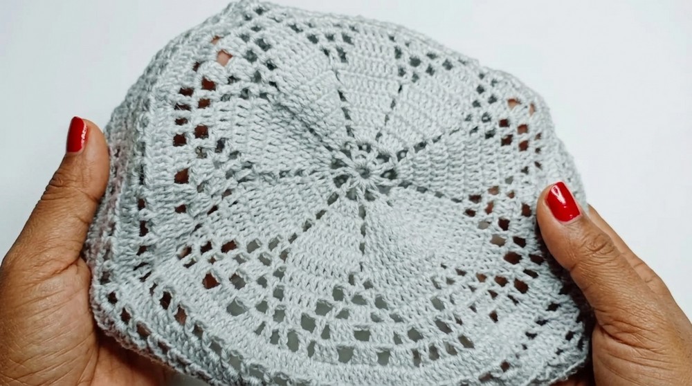 How To Crochet Muslim Prayer Cap Subtitle Available 7