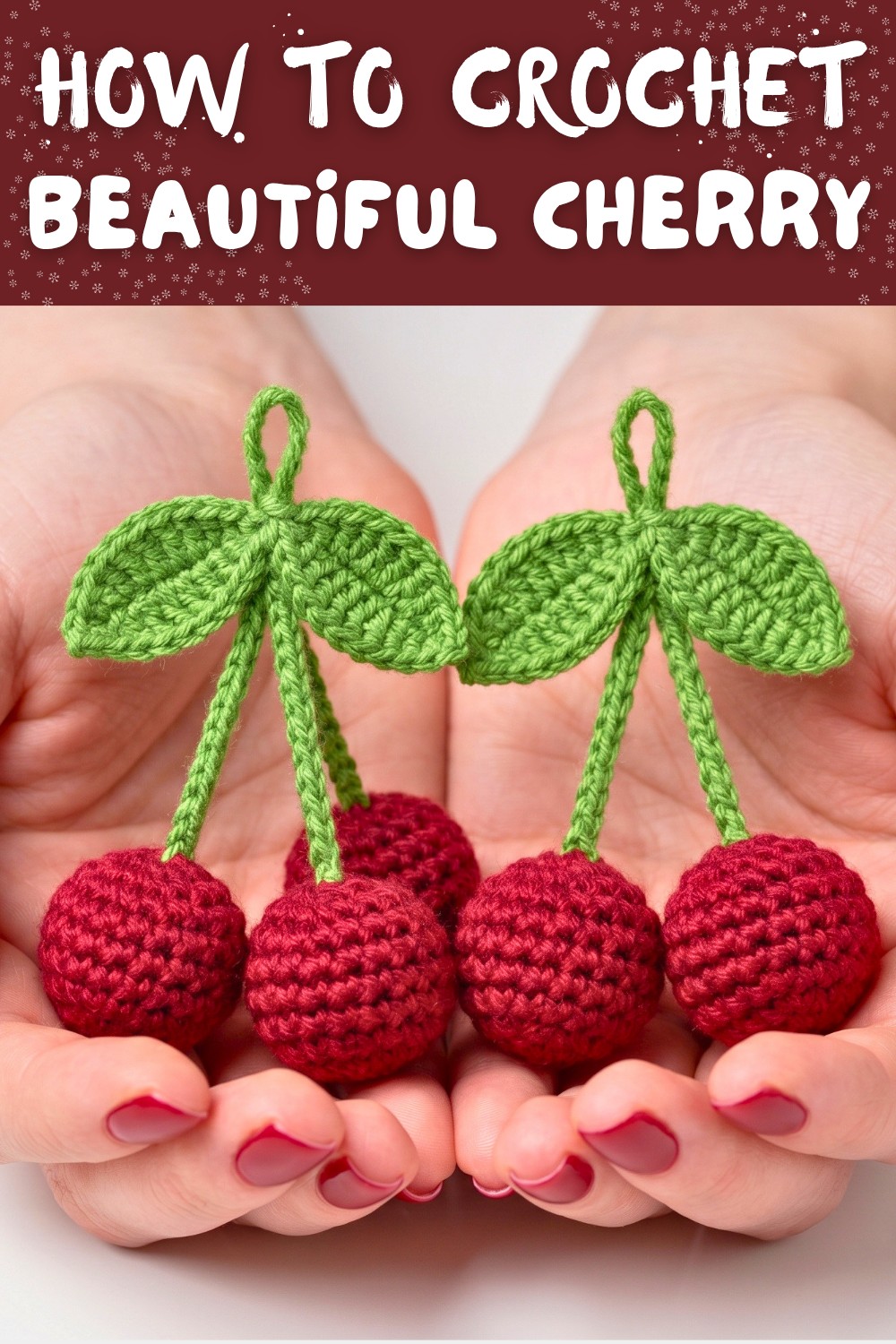 How to Crochet Cherry Beautiful cherry crochet tutorial beginner friendly 8