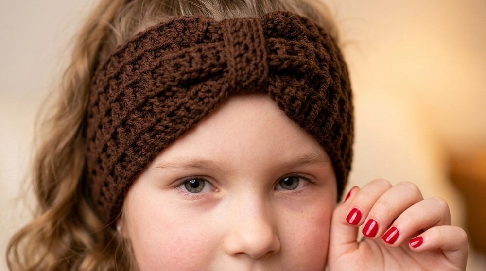 How to Crochet a Baby Headband Video Tutorial EASY 2