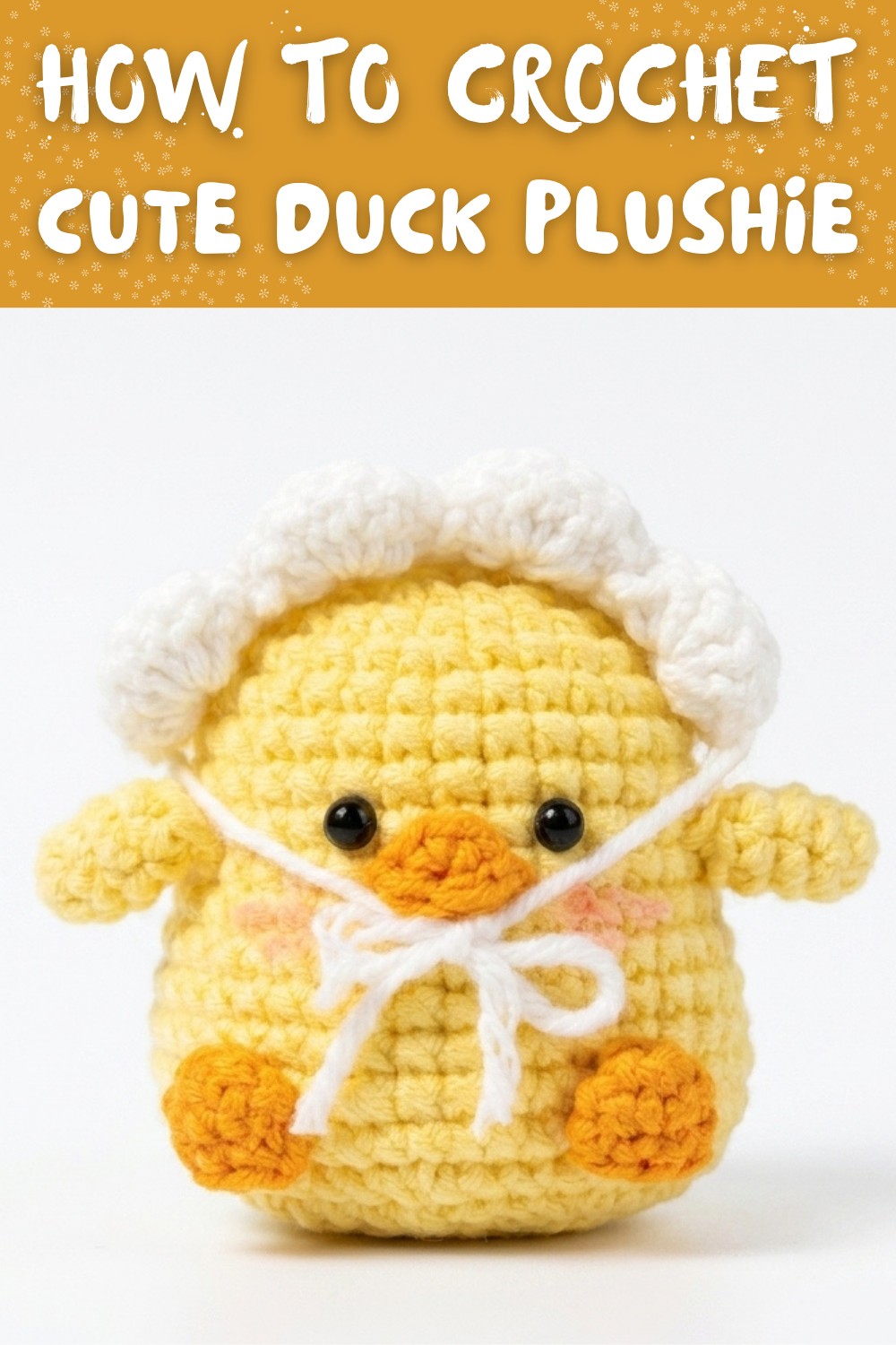 How to Crochet a Cute Duck Plushie Easy Amigurumi Tutorial for Beginners