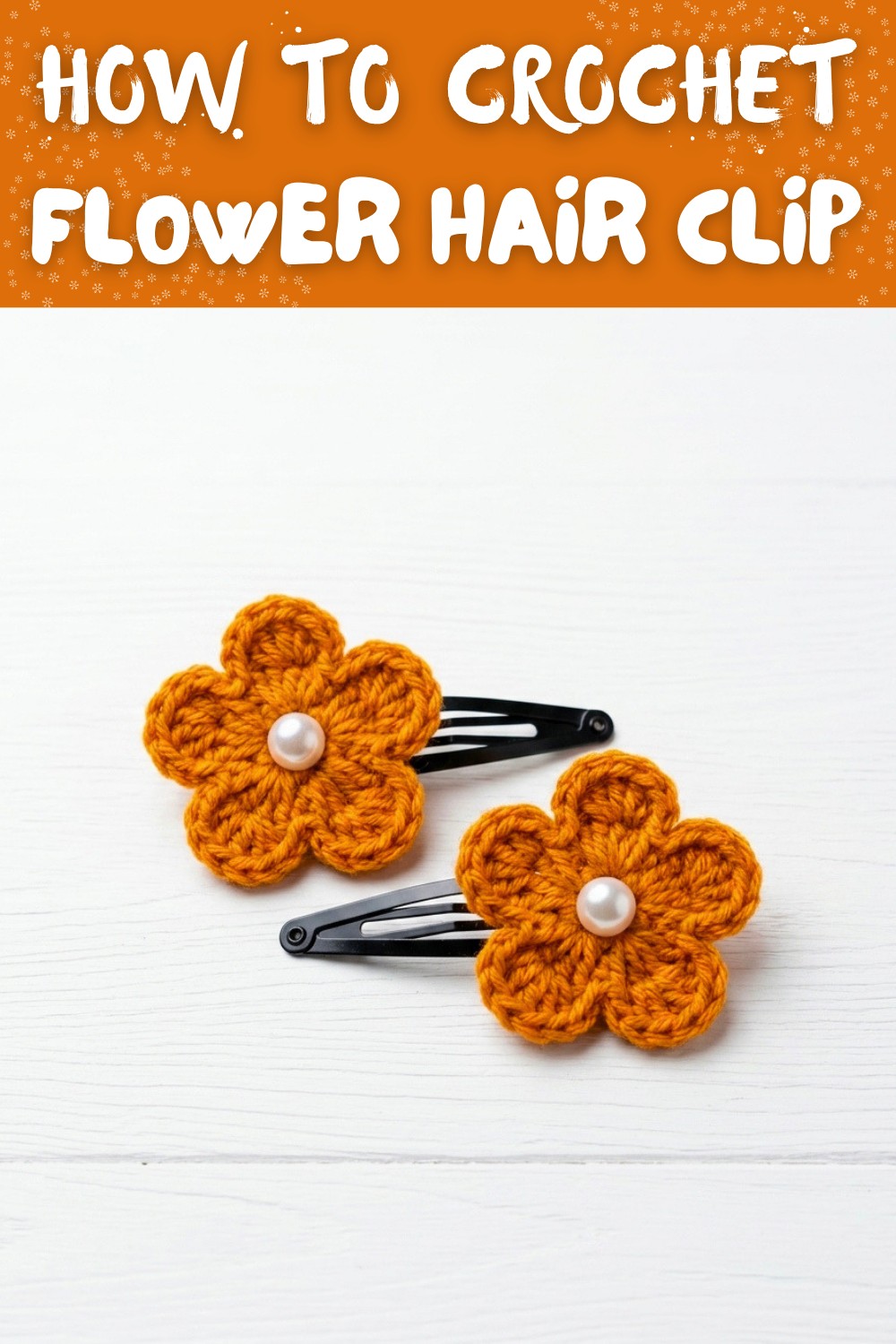 How to Crochet a Flower Hair Clip