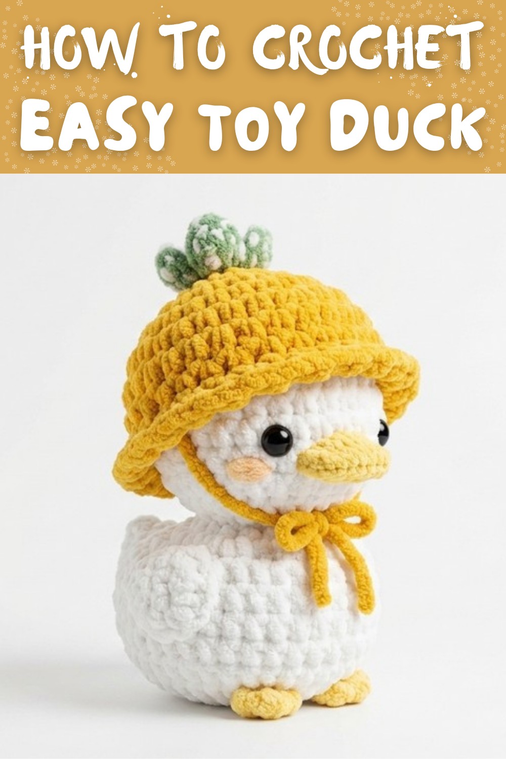 How to Crochet an Easy Toy Duck