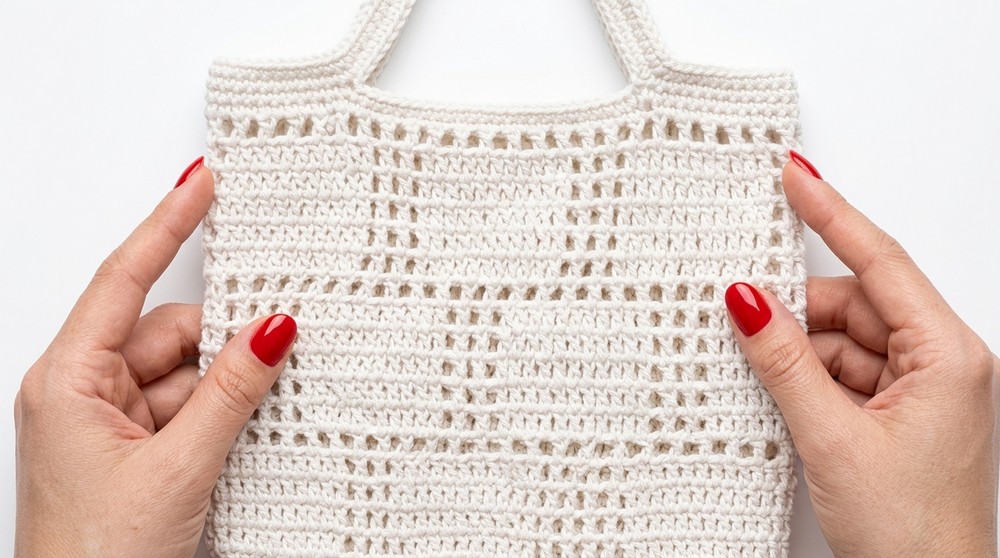 I Crocheted this Mesh Bag in ONE Day! ☀️ Beginner Tutorial By Rajutan Whita 7
