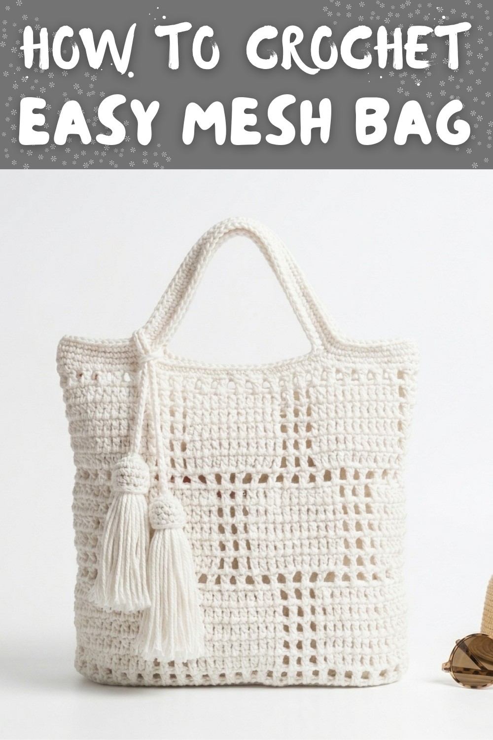 I Crocheted this Mesh Bag in ONE Day! ☀️ Beginner Tutorial By Rajutan Whita 9