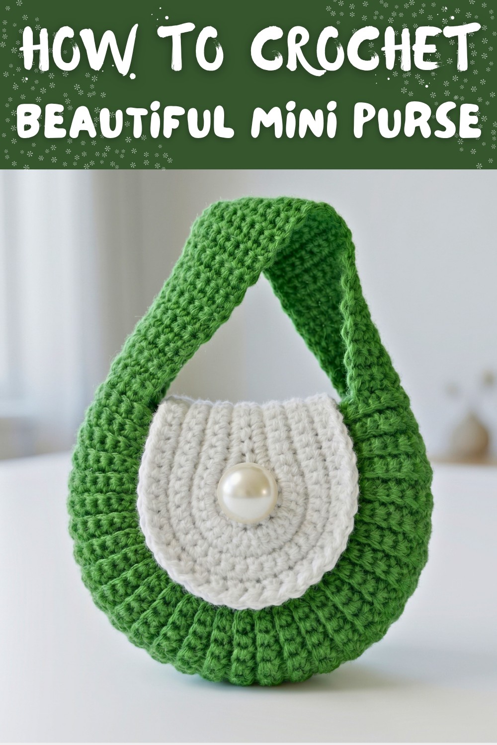 Mini crochet purse step by step 10