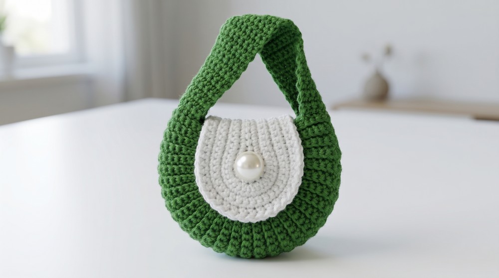 Mini crochet purse step by step 2
