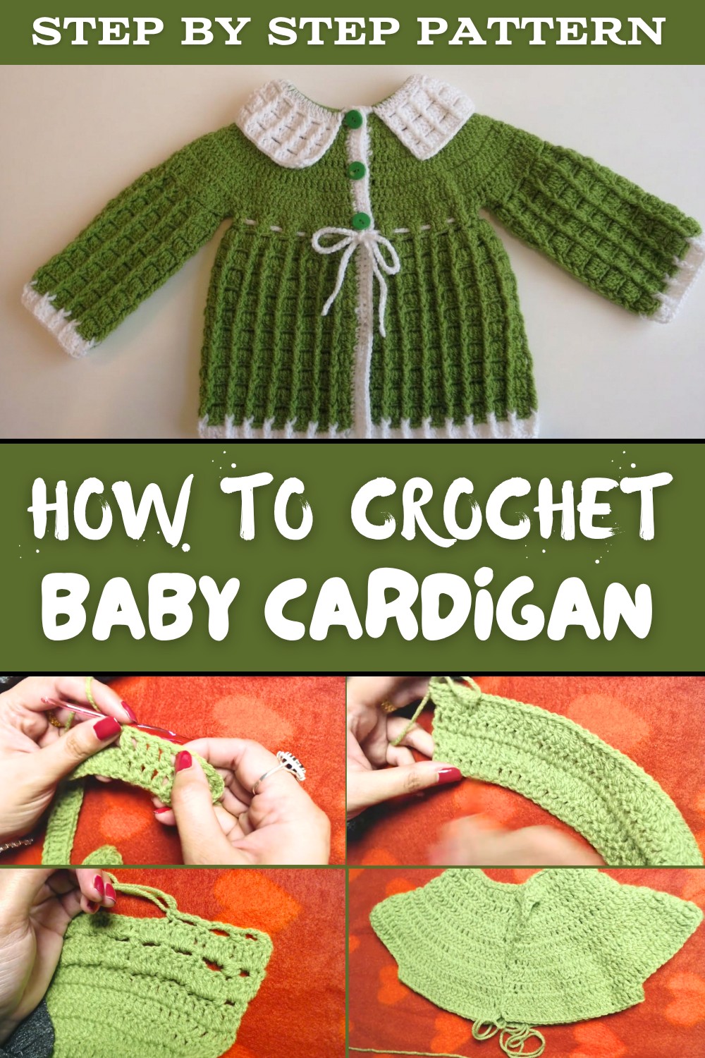 Modern Crochet Baby Cardigan Pattern