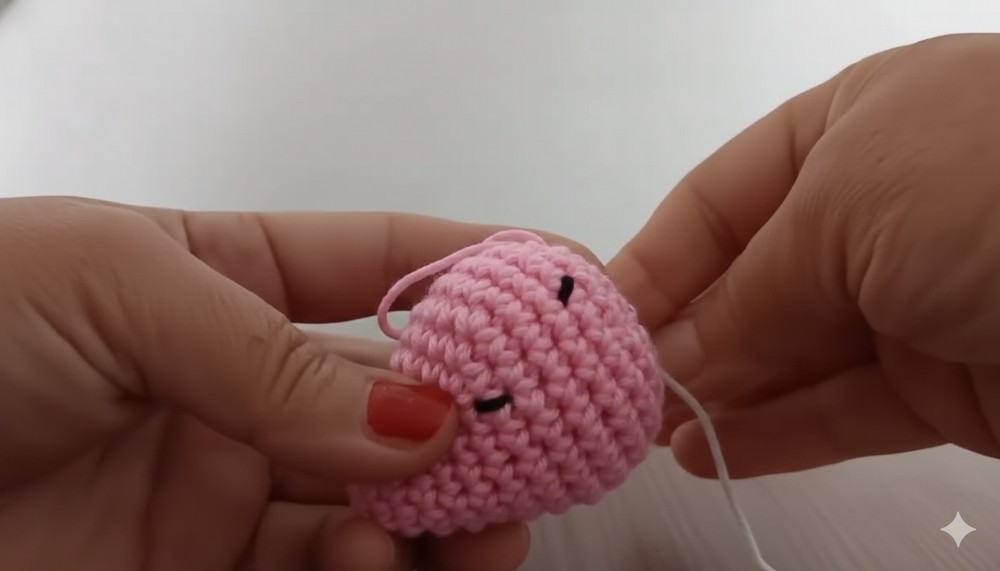 Strawberry Keychain in Amigurumi 5