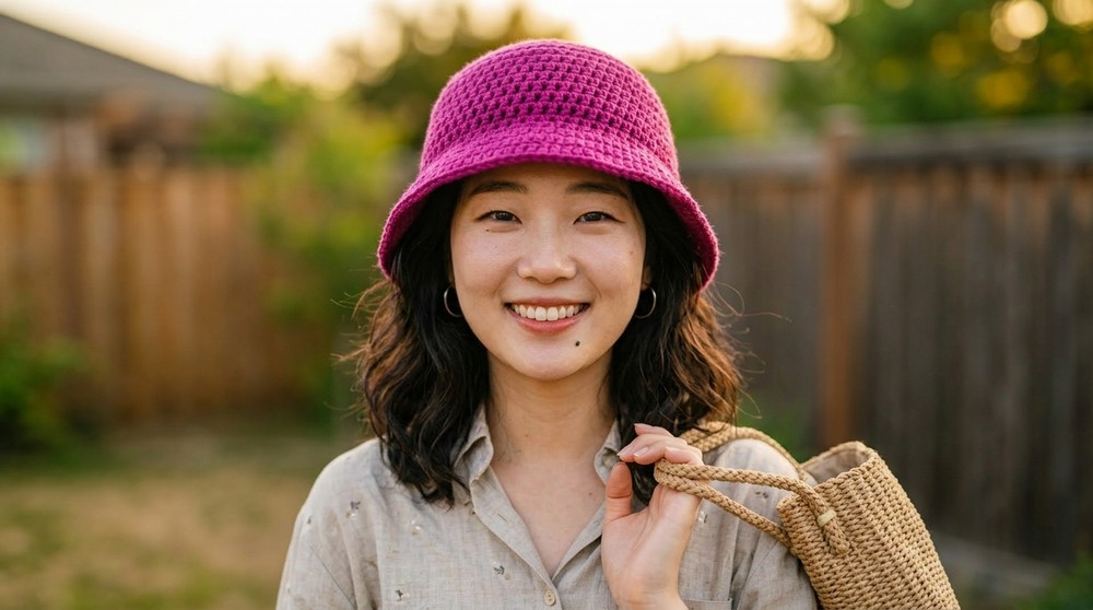 crochet bucket hat tutorial 2