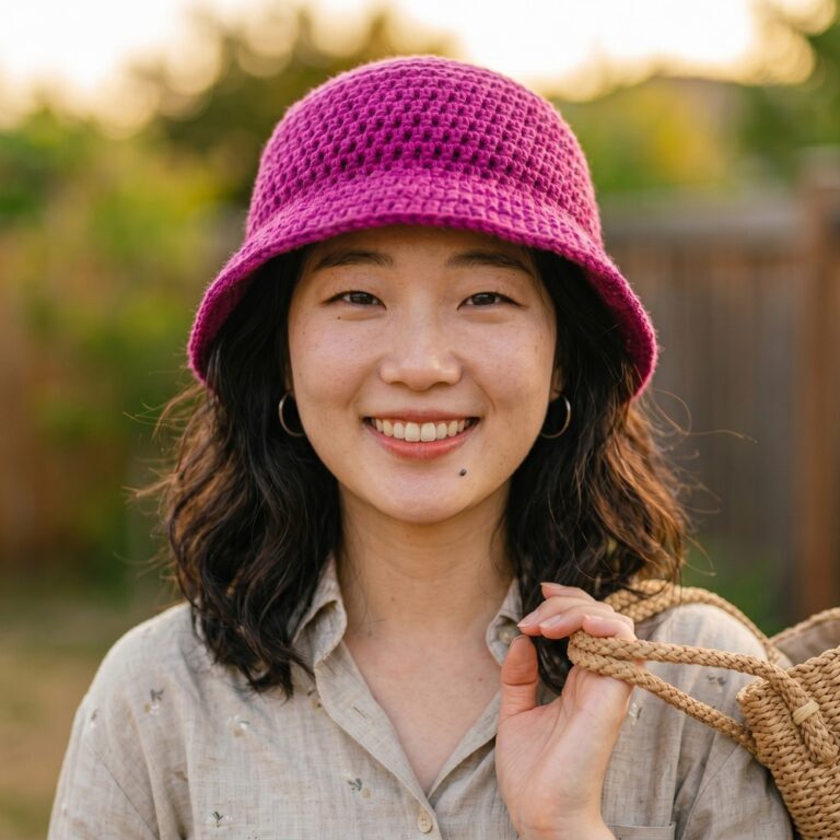 crochet bucket hat tutorial 9